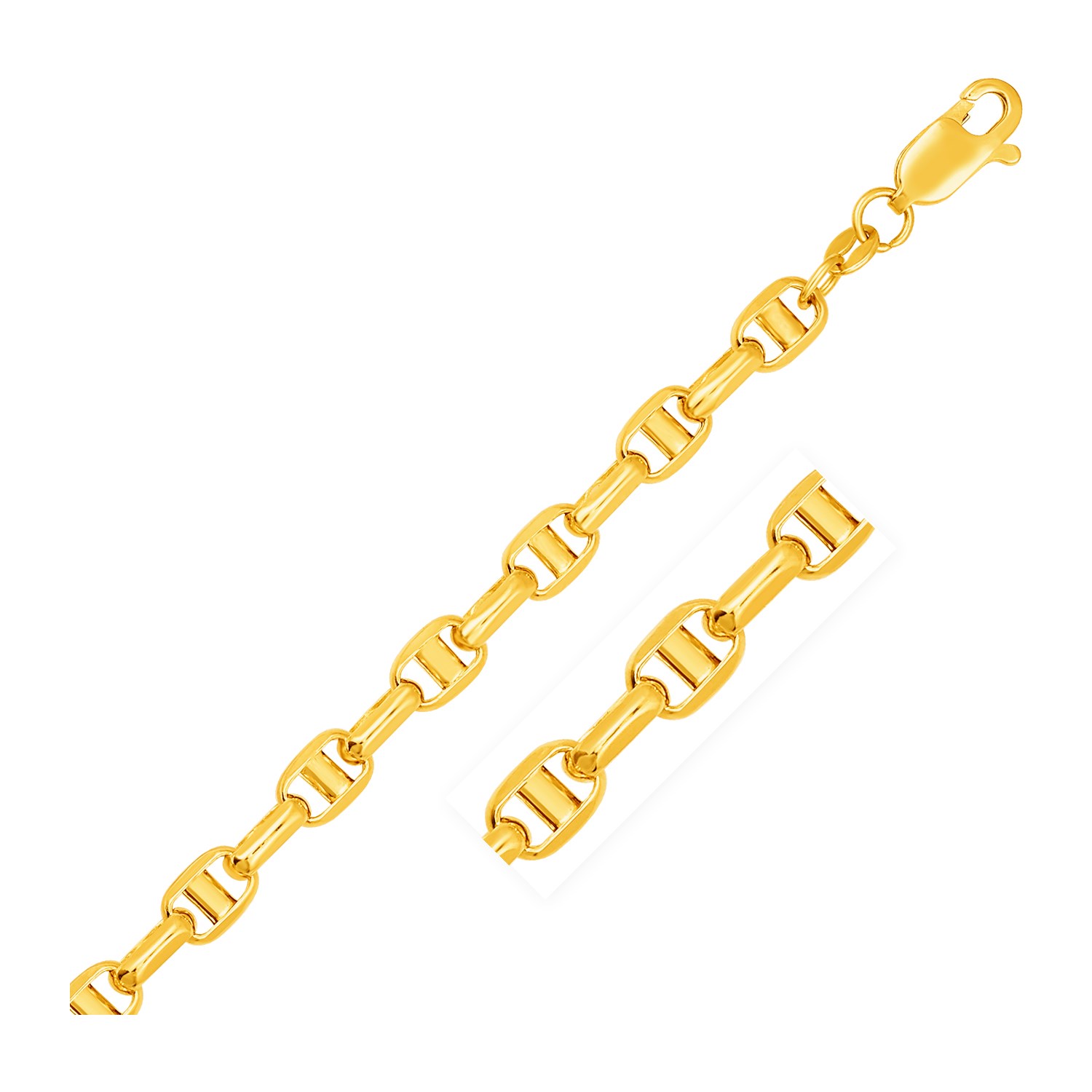 Anchor Chain in 14k Yellow Gold (5.0 mm) - Richard Cannon Jewelry