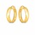 14k Yellow Gold Wedding Band Hoops (6x25mm)