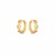 14k Yellow Gold Oval Mariner Huggies