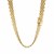 5-Row Panther Style Chain Necklace in 14k Yellow Gold