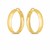 14k Yellow Gold Wedding Band Hoops (7x35mm)