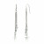 Sterling Silver Tassel Earrings with Polished Stars