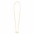 14k Yellow Gold Elongated Link Paperclip Necklace