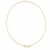 14k Yellow Gold Elongated Link Paperclip Necklace