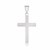 Flat Style Cross Pendant in 14k White Gold