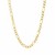 Solid Figaro Chain in 14k Yellow Gold (3.80 mm)