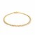 Pave Curb Bracelet in 14k Two Tone Gold (3.60 mm)