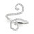 Curl Style Diamond Open Ring in 14k White Gold (1/2 cttw)