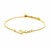 14k Yellow Gold Anchor Design Adjustable Lariat Bracelet