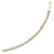 Fancy X Line Bracelet in 14k Two-Tone Gold (4.80 mm)