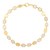 14k Yellow Gold MOP Geometric Mirror Gem Chain Bracelet (5.00 mm)