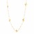 14k Yellow Gold High Polish Pyramid Station Necklace