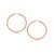 Classic Hoop Earrings in 14k Rose Gold (3x25mm)