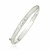 Fancy Diamond Cut Bangle in 14k White Gold (6.00 mm)