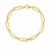 14k Yellow Gold 7 1/4 inch Bombay Paperclip Chain Bracelet (5.60 mm)