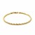 Solid Diamond Cut Rope Bracelet in 10k Yellow Gold  (2.75 mm)