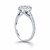 Diamond Halo Cathedral Engagement Mounting in 14k White Gold