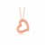 Open Heart Pendant in 14k Rose Gold