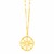 14k Yellow Gold Necklace with Compass Pendant