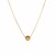 14k Yellow Gold 17 inch Necklace with Round Citrine