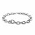 Simple Rhodium Plated Bracelet in Sterling Silver (6.70 mm)