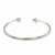 Sterling Silver Polished Arrow Cuff Bangle (3.00 mm)