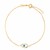 14k Yellow Gold MOP Evil Eye Bracelet (1.00 mm)