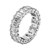 Emerald Cut Lab Grown Diamond Eternity Ring in 14k White Gold (2 cttw FG/VS2)