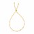 14k Tri-Color Gold Textured Bead Station Lariat Bracelet (5.00 mm)