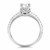 Diamond Collar Engagement Ring Mounting in 14k White Gold