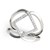 Entwined Style Diamond Ring in 14k White Gold (1/5 cttw)