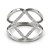 Entwined Style Diamond Ring in 14k White Gold (1/5 cttw)