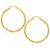 Large Textured Hoop Earrings in 10k Yellow Gold