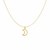 14k Yellow Gold Necklace with Moon