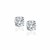 Classic Round Diamond Stud Earrings in 14k White Gold (1 cttw) 