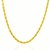 Solid Diamond Cut Rope Chain in 10k Yellow Gold (5.00 mm)