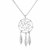 Sterling Silver 17 inch Necklace with Dream Catcher Pendant