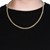 Semi Solid Miami Cuban Chain in 14k Yellow Gold (5.00 mm)