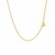 14k Yellow Gold Chain Necklace with Polished Knot