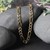 Solid Pave Figaro Chain in 14K Yellow Gold (5.90 mm)