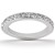 Pave Diamond Wedding Ring Band in 14k White Gold