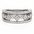 Diamond Studded Square Motif Ring in 14k White Gold (1/2 cttw)