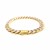 14k Two Tone Gold 8 1/4 inch Curb Chain Bracelet with White Pave (9.50 mm)