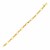 14k Yellow Gold Twisted and Polished Link Bracelet