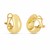 14k Yellow Gold Small Omega C Hoops