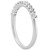 Shared Prong Diamond Wedding Ring Band in 14k White Gold