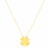 14K Yellow Gold Four Leaf Clover Necklace