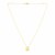 14K Yellow Gold Four Leaf Clover Necklace