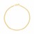 14k Yellow Gold High Polish Bead Bar Bracelet (2.50 mm)