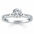 Princess Diamond Channel Set Engagement Ring Mounting in 14k White Gold